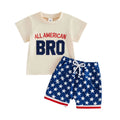 Short Sleeve All American Bro Baby Set
