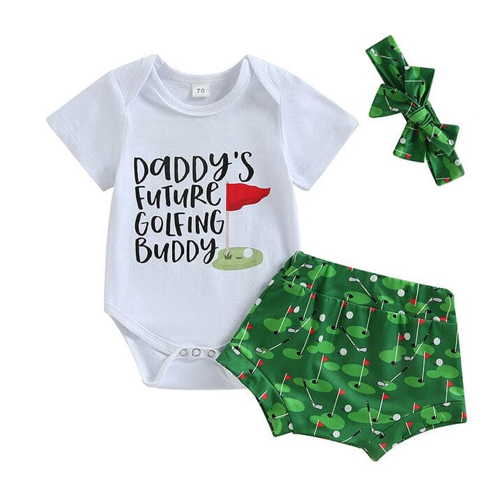 Daddy's Future Golfing Buddy Baby Set Sets The Trendy Toddlers 