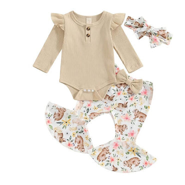 Flared Pants Easter Baby Set   