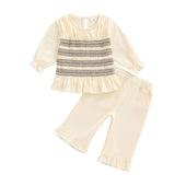 Long Sleeve Smocked Toddler Set