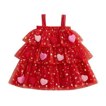 Valentine's Day Magic Toddler Dress Red 2T