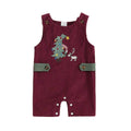 Sleeveless Christmas Ribbed Baby Jumpsuit