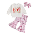 Valentine's Day Parental Love Baby Set White 3-6 M