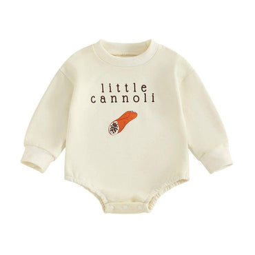 Long Sleeve Little Cannoli Baby Bodysuit