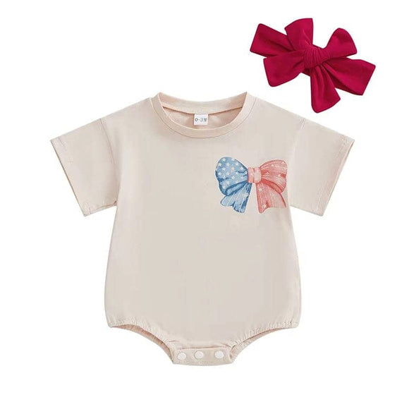 Short Sleeve 4th of July Era Baby Bodysuit