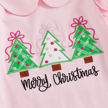 Merry Christmas Collar Baby Jumpsuit