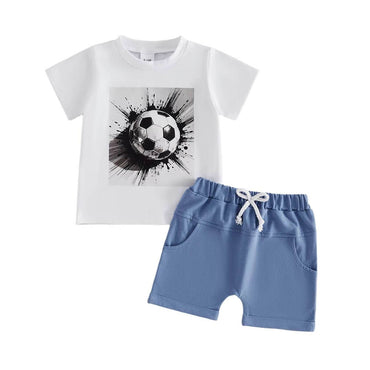 Short Sleeve Soccer Boom Toddler Set
