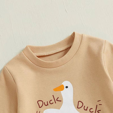 Skateboarding Duck Baby Jumpsuit