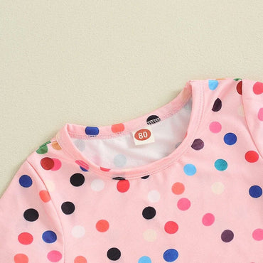 Pink Polka Dots Toddler Tee   