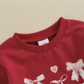 Valentine's Day Bows Baby Bodysuit