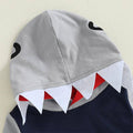Long Sleeve Shark Hooded Toddler Set