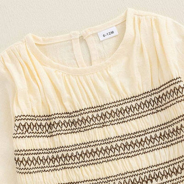 Long Sleeve Smocked Toddler Set