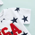 Short Sleeve USA Stars Baby Bodysuit   