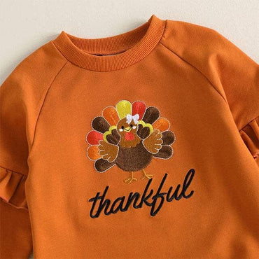 Long Sleeve Thankful Skirt Toddler Set Sets The Trendy Toddlers 