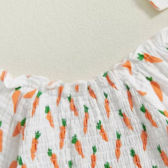 Long Sleeve Carrot Baby Romper