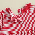 Long Sleeve Striped Toddler Dress