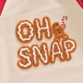 Long Sleeve Oh Snap Christmas Baby Jumpsuit