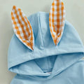 Long Sleeve Bunny Ears Hooded Baby Jumpsuit