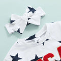 Short Sleeve USA Stars Baby Bodysuit   