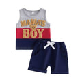 Sleeveless Mama's Boy Teddy Bear Toddler Set