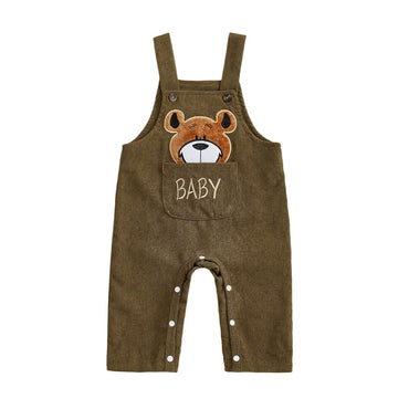 Sleeveless Bear Baby Jumpsuit