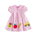 Collar Checkered Back To School Toddler Dress Dresses The Trendy Toddlers 