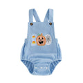 Sleeveless Blue Boo Ribbed Baby Romper Rompers The Trendy Toddlers 