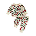 Long Sleeve Christmas Tree Leopard Baby Set