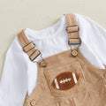 Long Sleeve Football Corduroy Baby Set Sets The Trendy Toddlers 