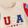 Short Sleeve USA Baby Set   