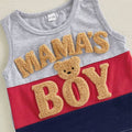 Sleeveless Mama's Boy Teddy Bear Toddler Set