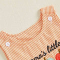Mama's Little Pumpkin Striped Baby Romper Rompers The Trendy Toddlers 