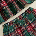 Long Sleeve Plaid Collar Toddler Set