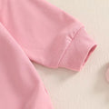 Long Sleeve Pink Heart Baby Bodysuit