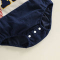 Sleeveless Baseball Corduroy Baby Romper Rompers The Trendy Toddlers 