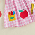 Collar Checkered Back To School Toddler Dress Dresses The Trendy Toddlers 