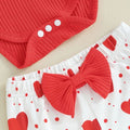 Valentine’s Day Flared Pants Baby Set   