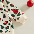 Long Sleeve Christmas Tree Leopard Baby Set