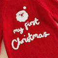 My First Christmas Knitted Baby Jumpsuit Jumpsuit The Trendy Toddlers 