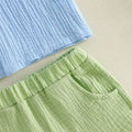 Short Sleeve Dinosaur Collar Toddler Set