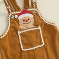Long Sleeve Gingerbread Plaid Baby Set