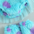 Backless Fluffy Tutu Baby Romper Costume   