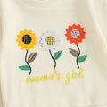 Long Sleeve Mama's Girl Flowers Baby Set