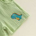Short Sleeve Dinosaur Collar Toddler Set