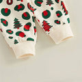 Long Sleeve Christmas Tree Leopard Baby Set
