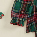 Long Sleeve Plaid Collar Toddler Set