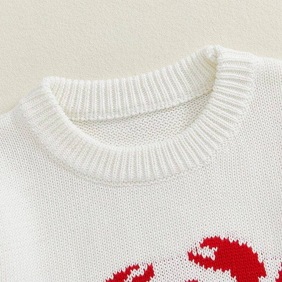 Long Sleeve Crab Knit Baby Sweater