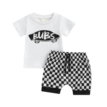 Bubs Checkered Baby Set   