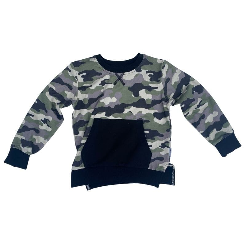 Sunday & Co. Camo Jogger Pullover Top   