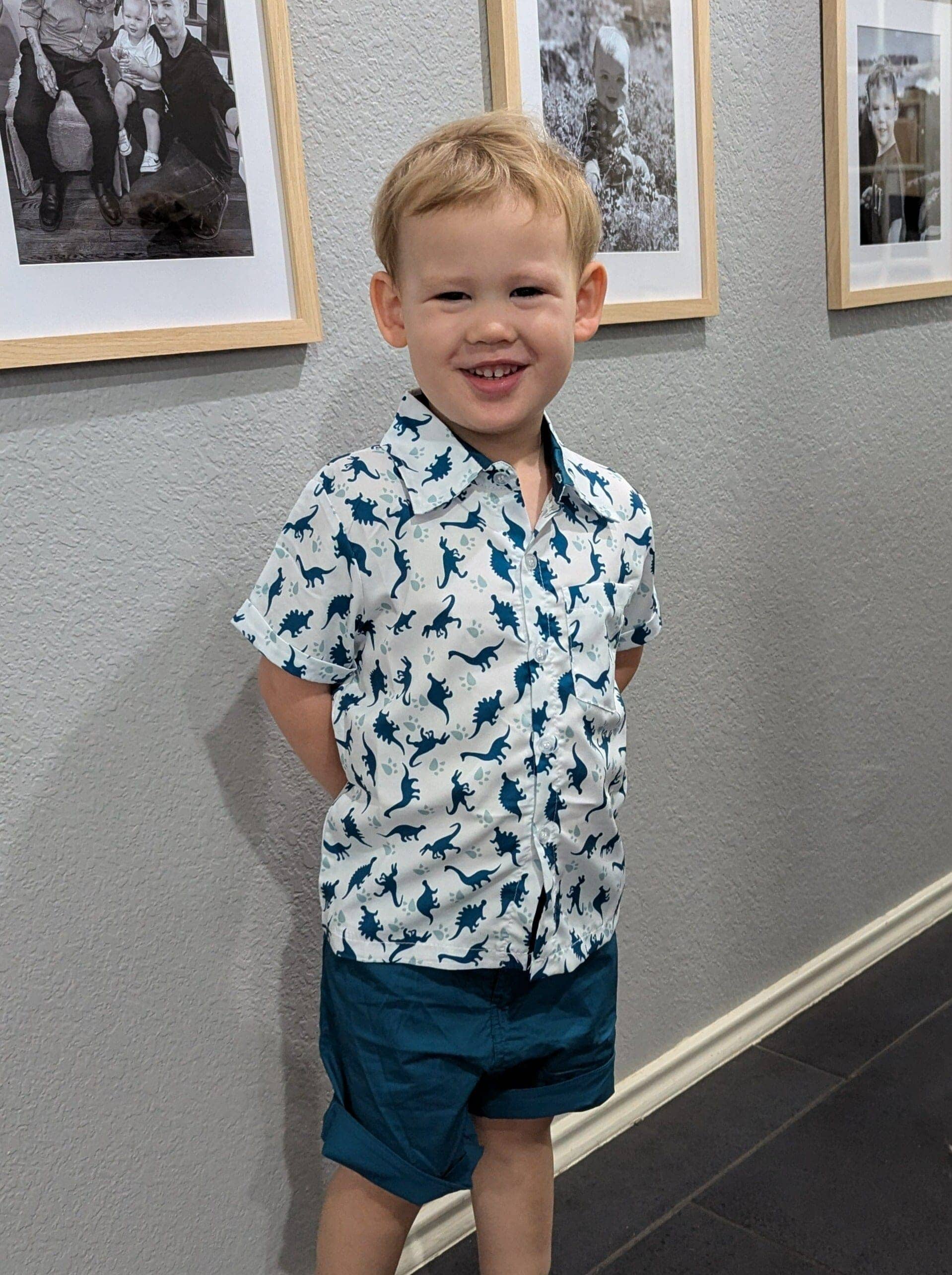 Toddler Boy Navy Dinosaurs 2-Piece Outfit Set – The Trendy Toddlers